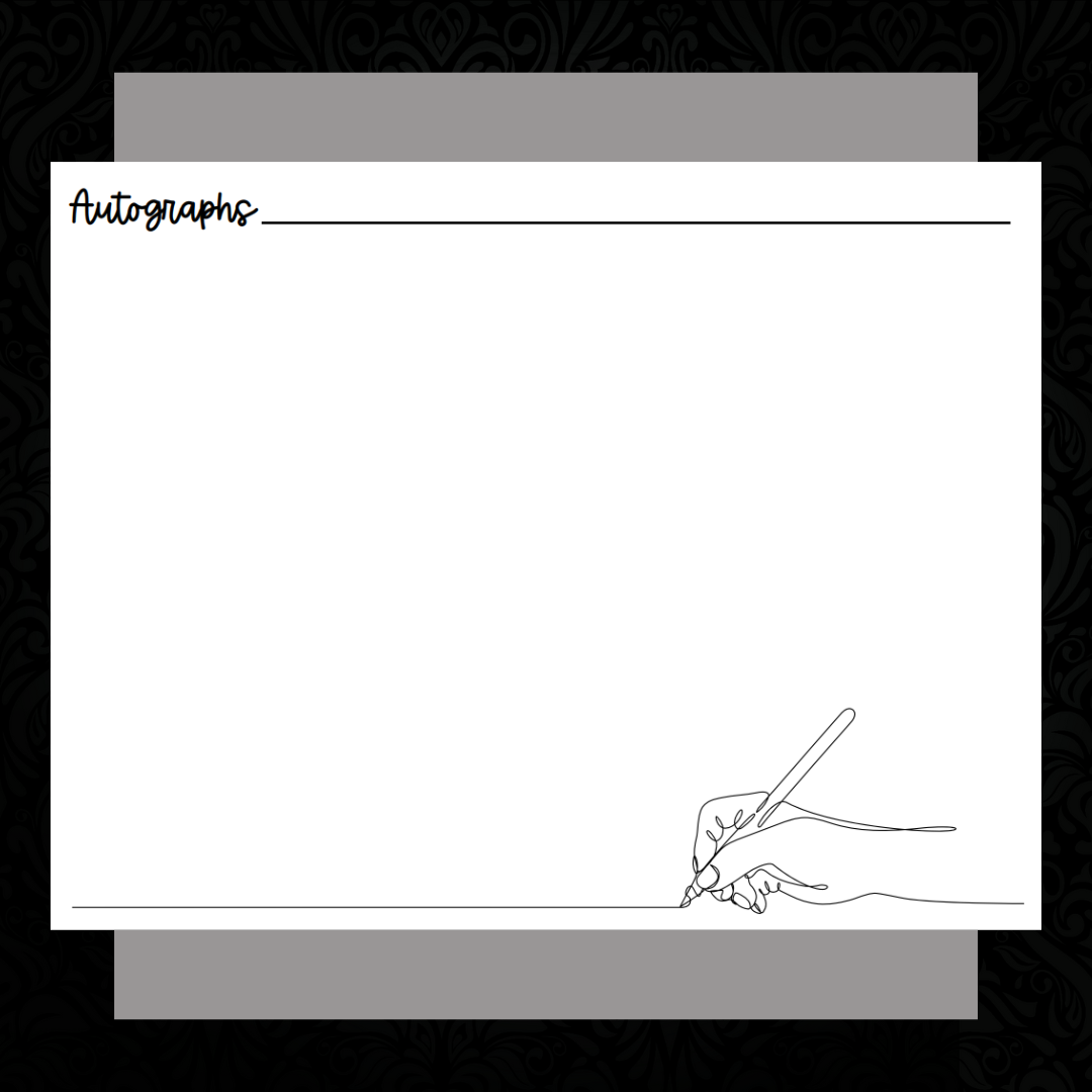 Conference Memory Keeper & Autograph Booklet