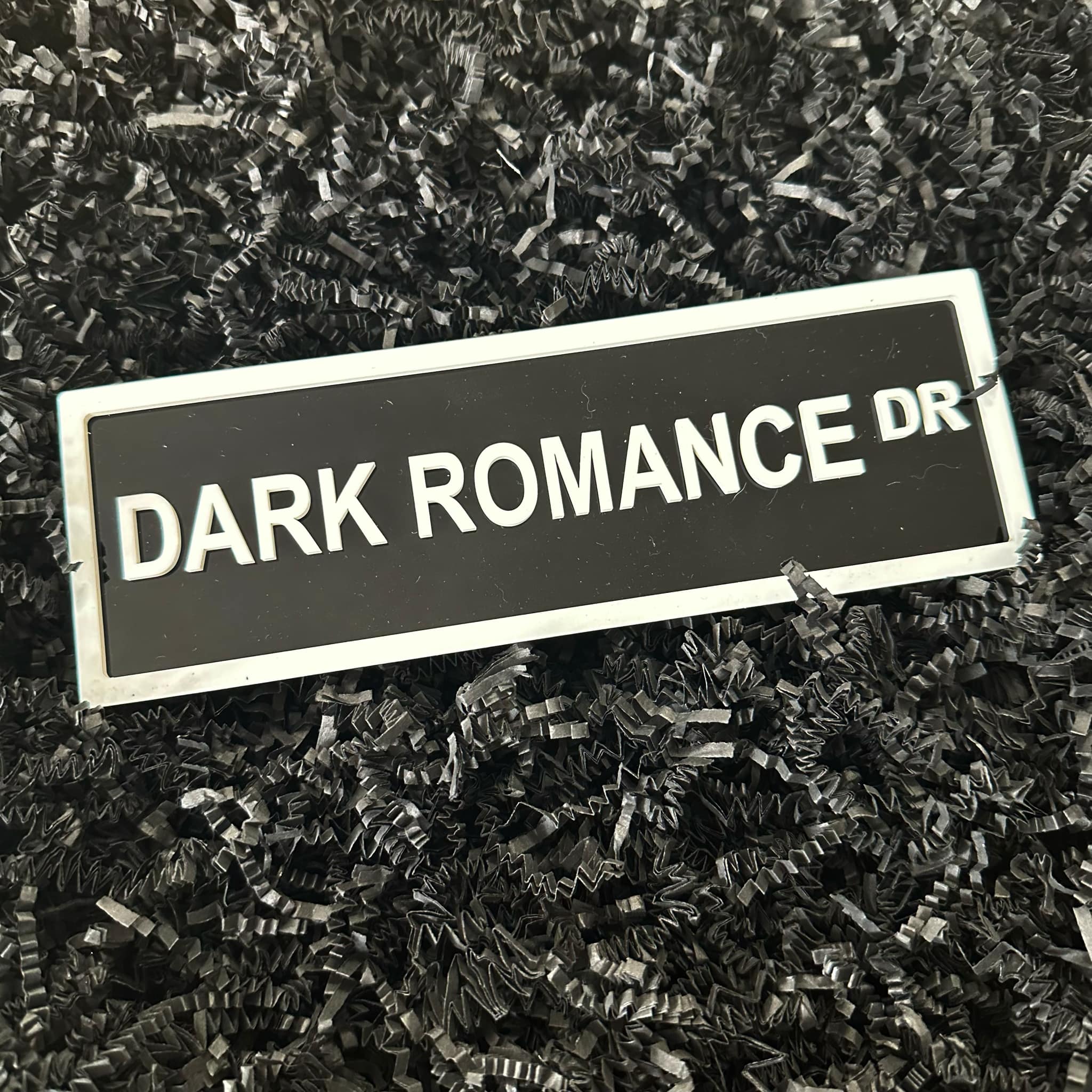 Dark Romance Dr Shelf Sign